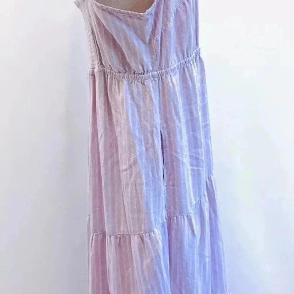 NWT SONOMA Women Sleeveless Pullover Purple Elastic Waist V-Neck Long Dress 0X - Picture 8 of 12